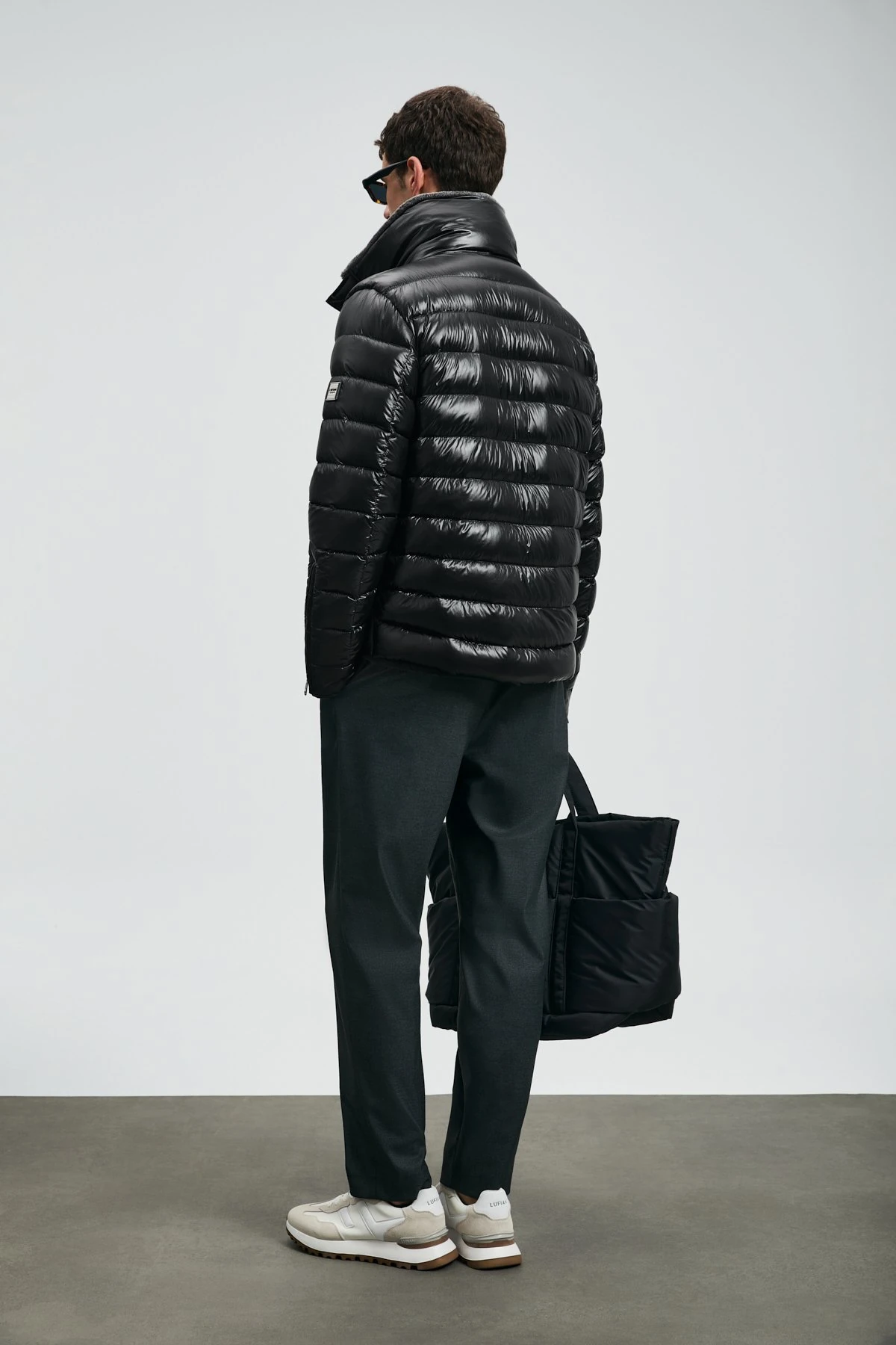 Lufian Kaz Tüyü Erkek Mont Siyah