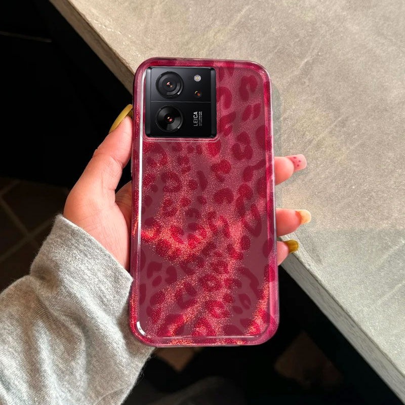 Xiaomi Mi 13T Uyumlu Leopar Desenli Zebana Luxe Silikon Kılıf