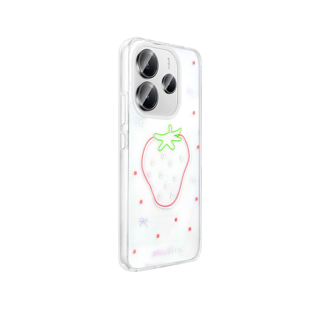 Xiaomi Redmi Note 14 4G Kılıf Şeffaf Figürlü Zore Folk Sert Kapak