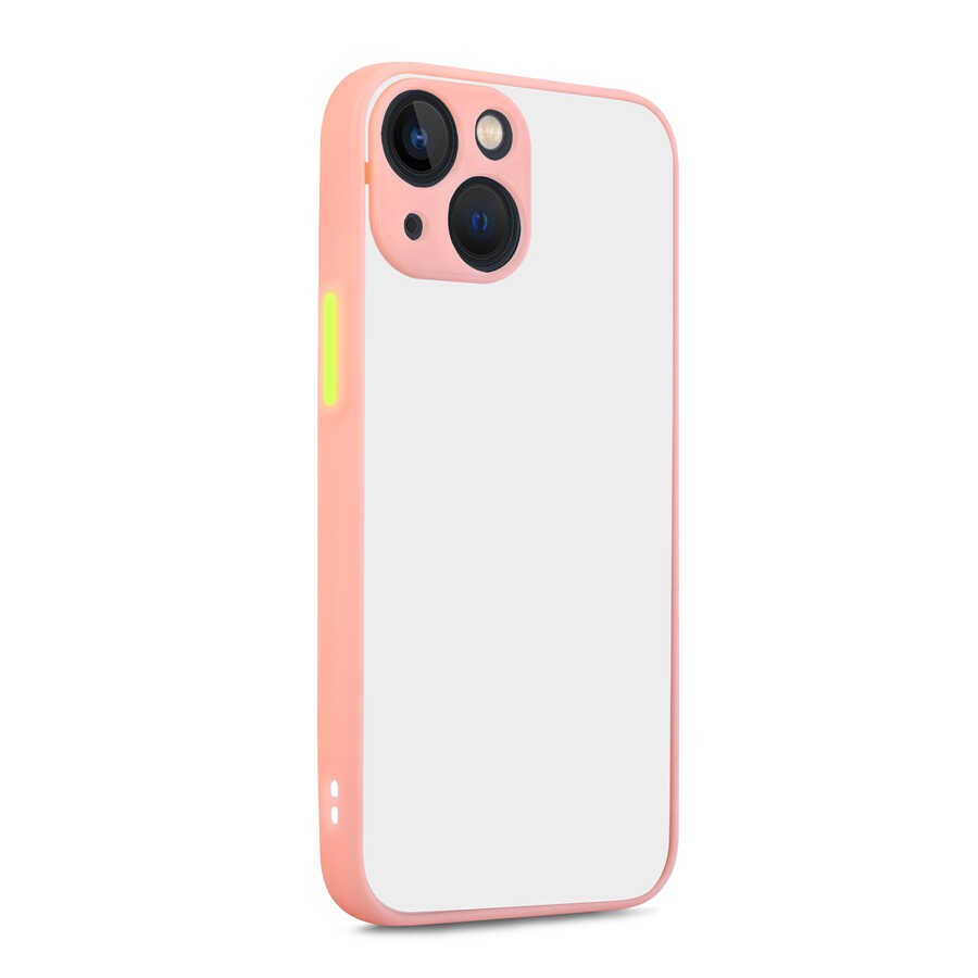 Rona Quality Hux Case with Colored Buttons Compatible with iPhone 13 Mini