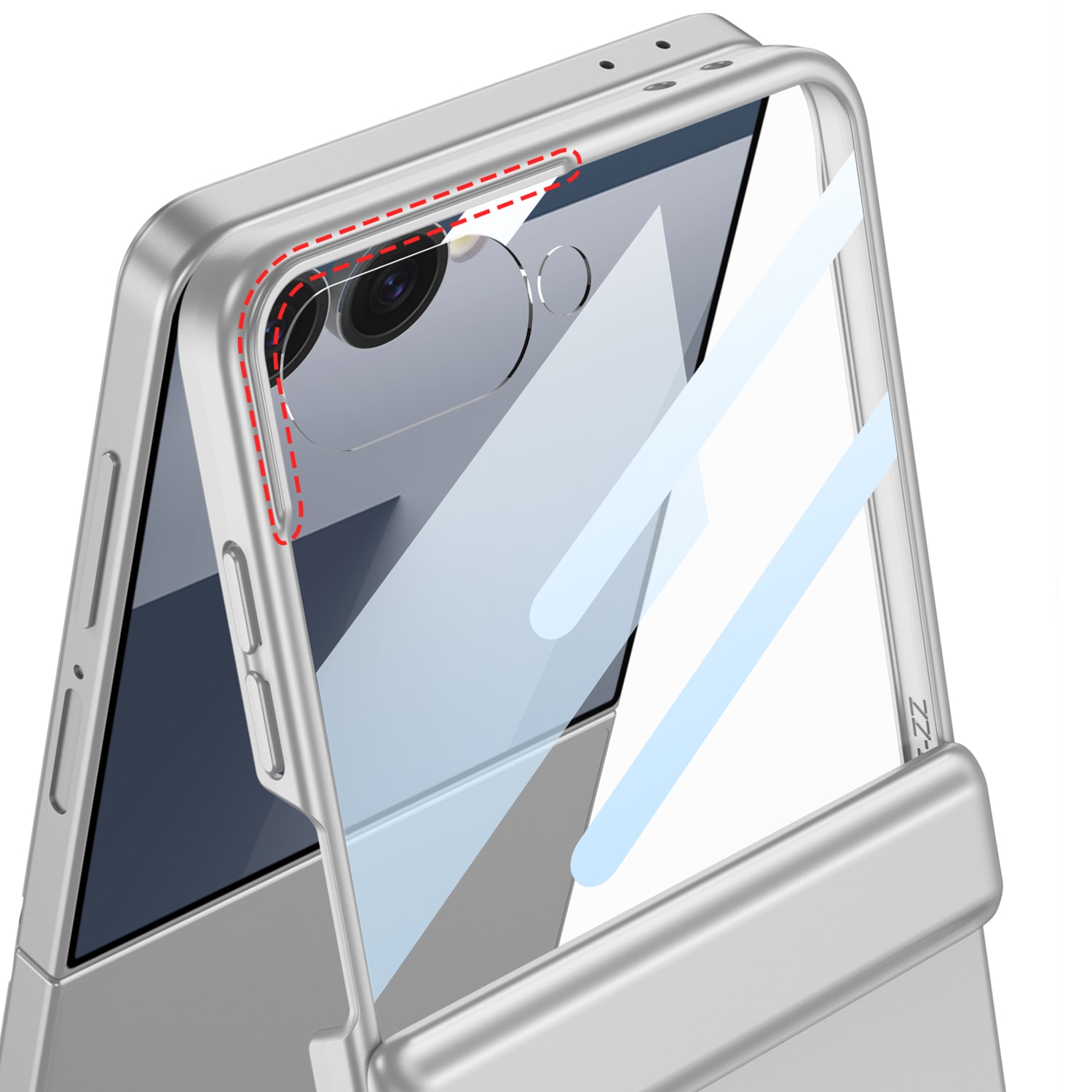 Galaxy Z Flip 7 Kılıf Zore Kıpta Standlı Kapak