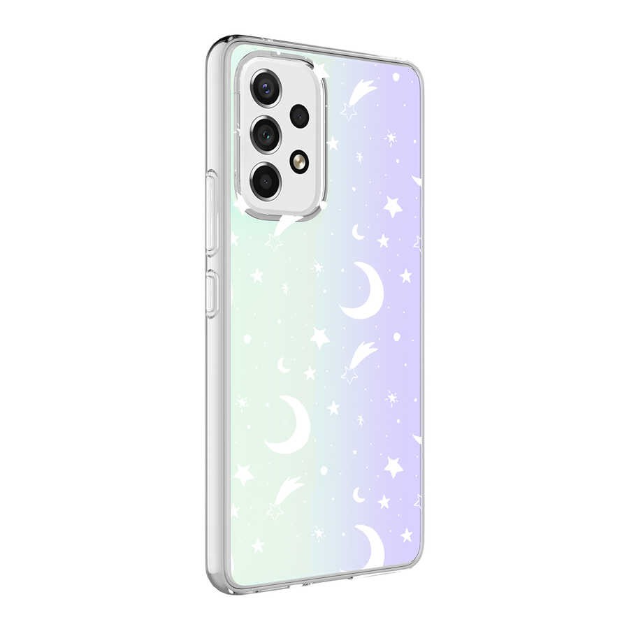 Galaxy A13 4G Zore M-Blue Desenli Kılıf