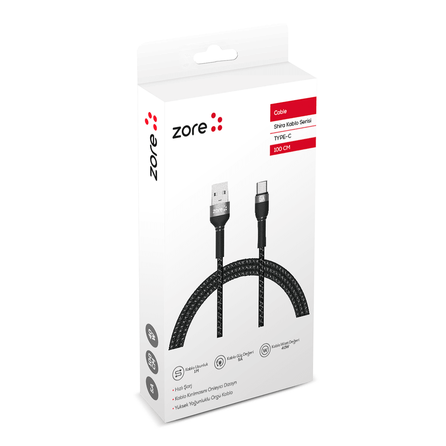 Zore Shira Series Type-C USB Cable 1m