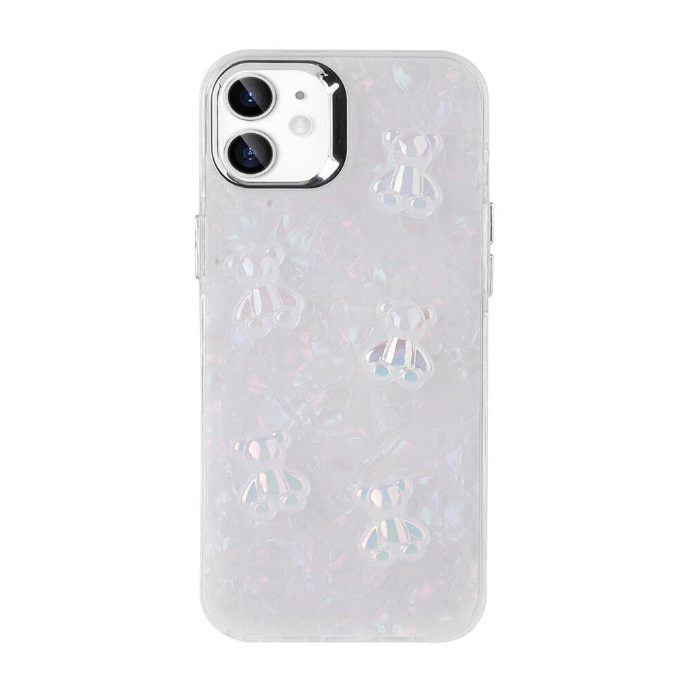 iPhone 11 Kabartma Figürlü Parlak Zore Eralli Silikon