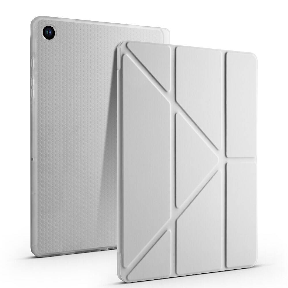 Galaxy Tab A9 Plus  Zore Tri Folding Kalem Bölmeli Standlı
