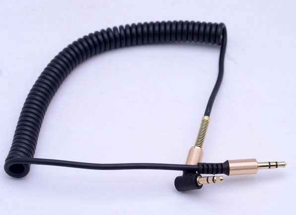 Spring Spiral Aux Cable Coiled Aux Cable