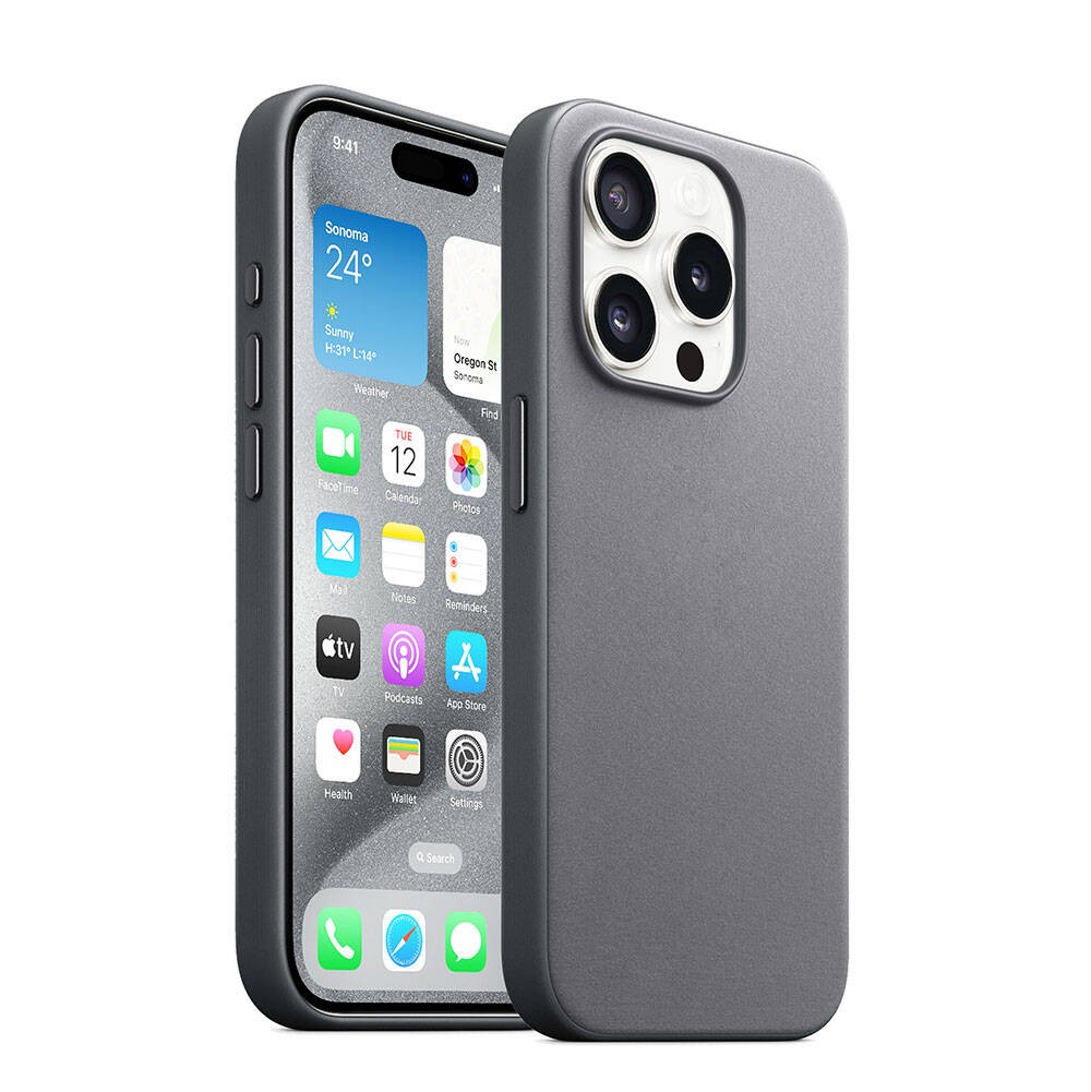 Zore Magsafe Micro Fiber Optimal Case with Charging Feature, Compatible with iPhone 15 Pro Max