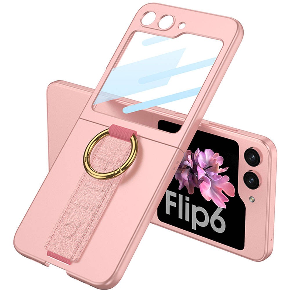 Galaxy Z Flip 6 Kamera Korumalı Yüzüklü Zore Flip Ring Kıpta