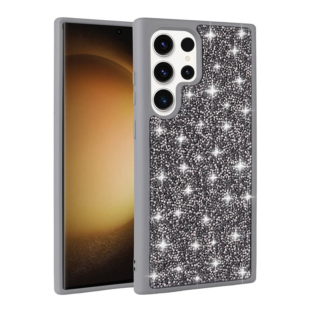 Galaxy S23 Ultra Parlak Taşlı Tasarım Zore Pırlanta
