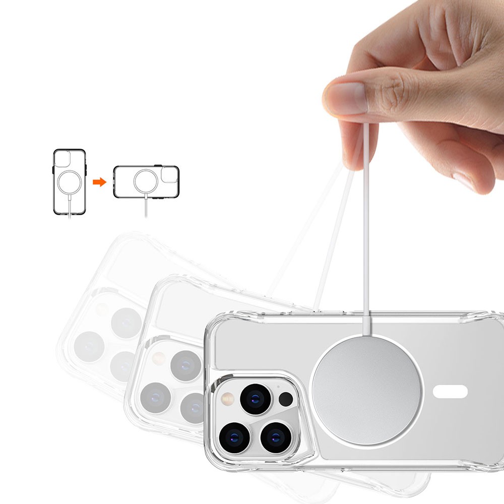 iPhone 13 Pro Kılıf Zore Magsafe Şarj Özellikli T-Max Magsafe Kılıf