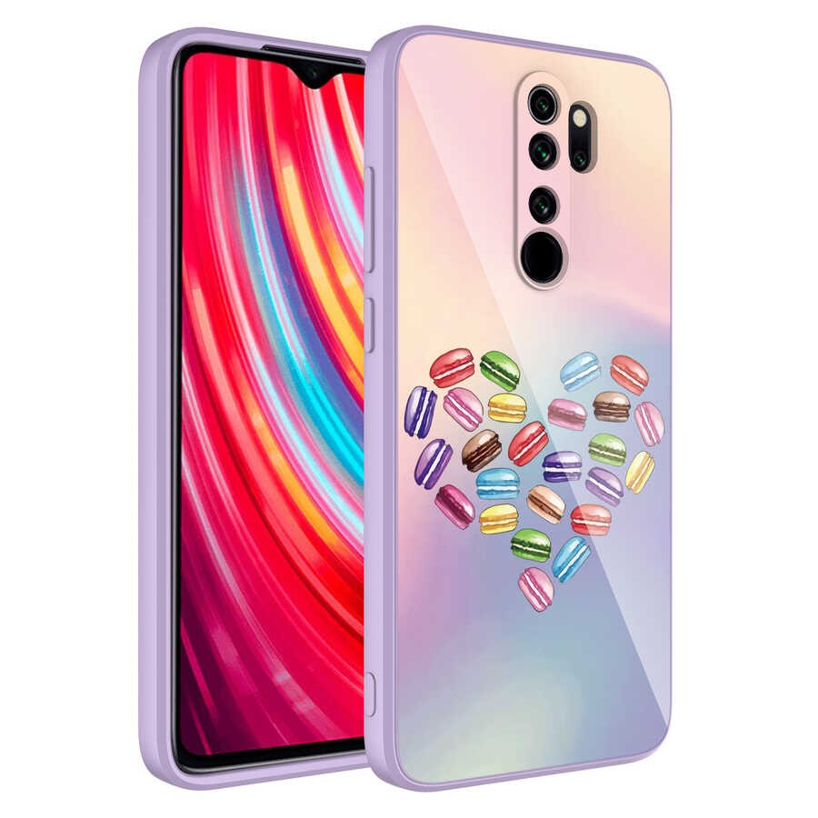 Xiaomi Redmi Note 8 Pro Kamera Korumalı Desenli Sert Silikon Zore Epoksi Kılıf