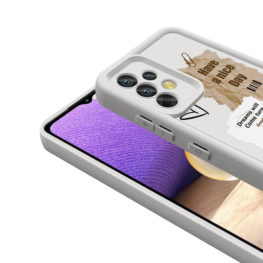 Galaxy A32 4G Kamera Korumalı Baskılı Arka Yüzey Zore Klas Kılıf
