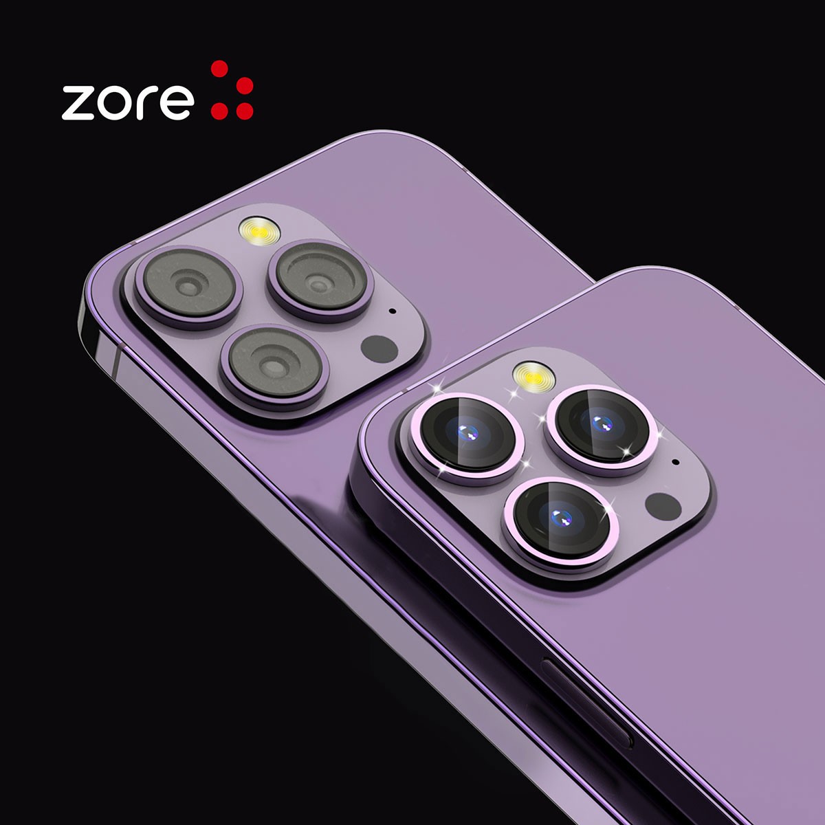 iPhone 13 Zore CL-12 Premium Sapphire Anti-Fingerprint Anti-Reflective Camera Lens Protector