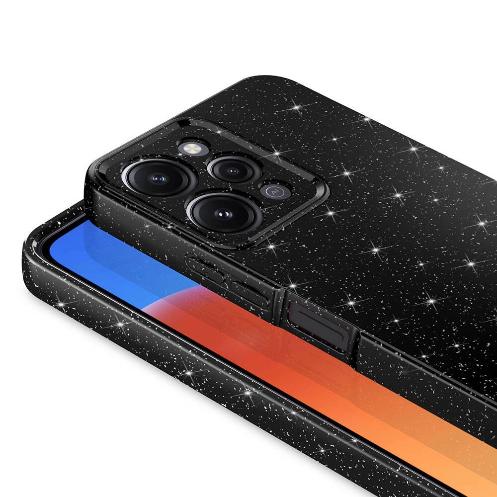 Xiaomi Redmi 12 Kamera Korumalı Simli Lüks Zore Koton Kılıf