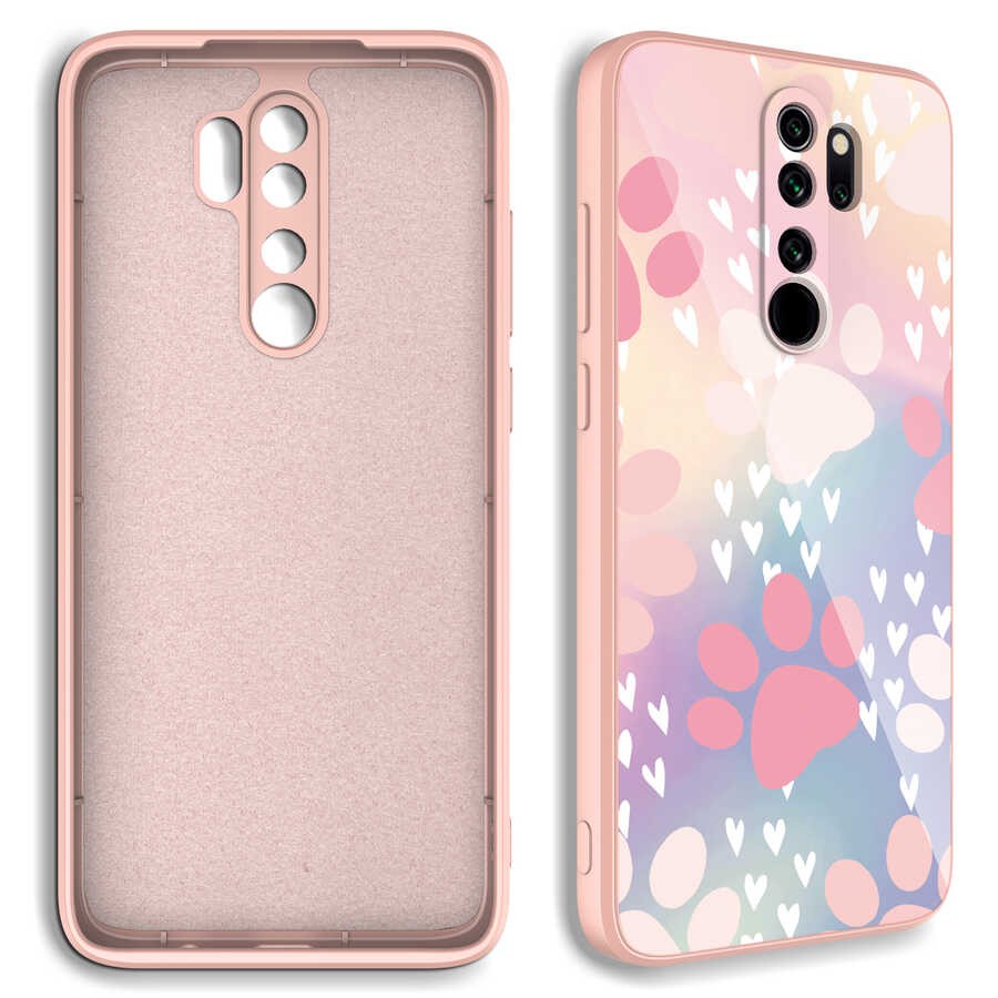 Xiaomi Redmi Note 8 Pro Kamera Korumalı Desenli Sert Silikon Zore Epoksi Kılıf