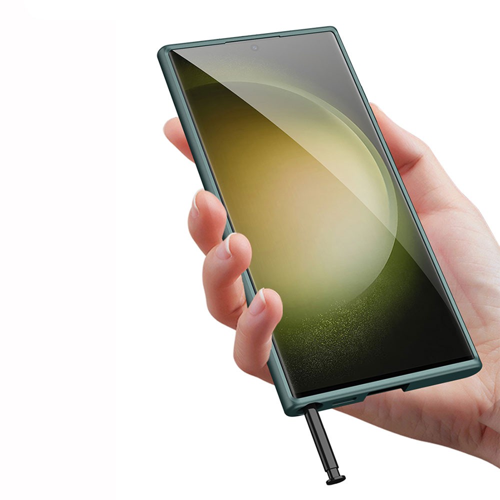 Galaxy S23 Ultra Wireless Şarj Özellikli Zore Kıpta Magsafe Silikon
