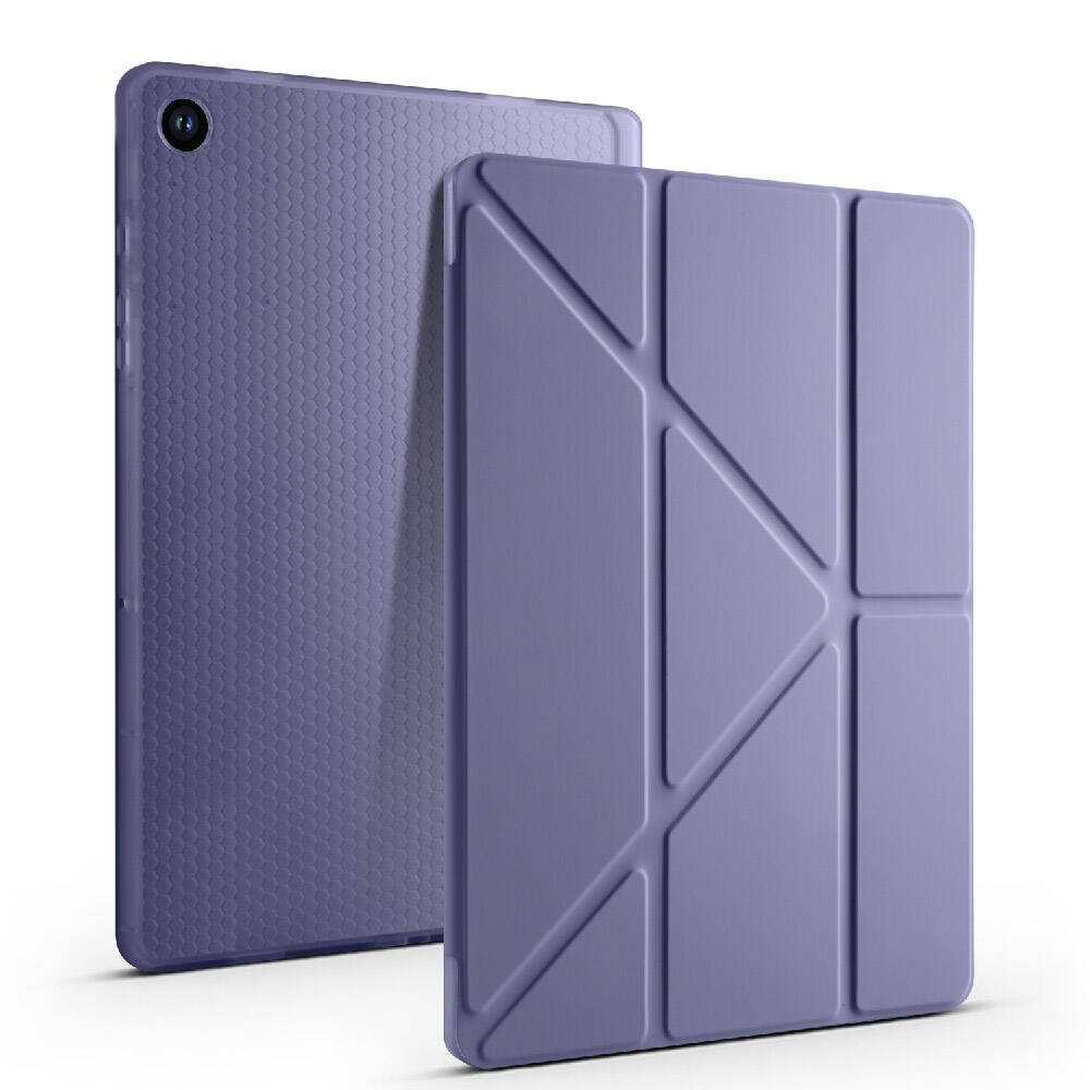 Galaxy Tab A9 Plus  Zore Tri Folding Kalem Bölmeli Standlı