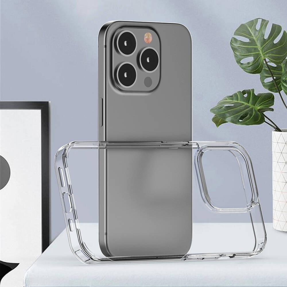 Zore Transparent Case Compatible with iPhone 15 Pro Max