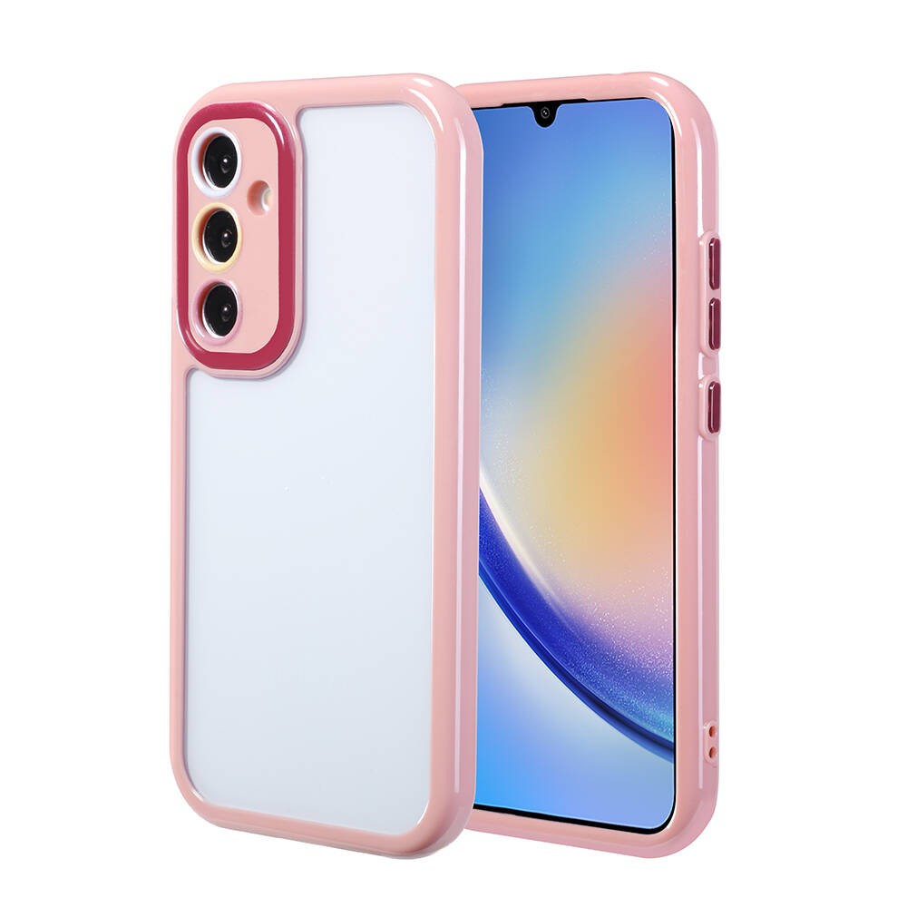 Galaxy A34 Kamera Korumalı Renkli Kenar ve Çerçeve Tasarımlı Zore Vitamin Kılıf