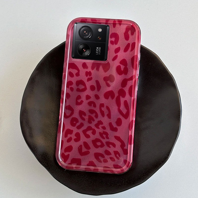Xiaomi Mi 13T Uyumlu Leopar Desenli Zebana Luxe Silikon Kılıf