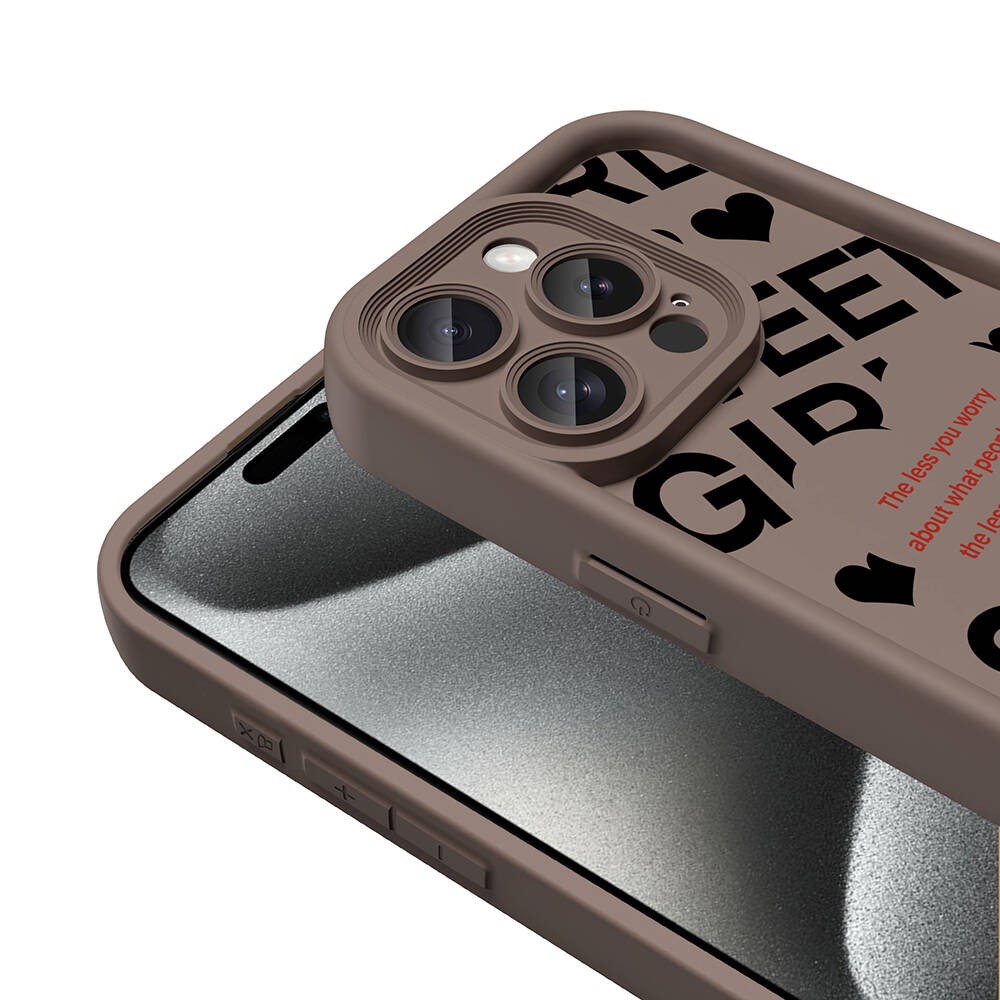 iPhone 15 Pro Max Kamera Korumalı Baskılı Arka Yüzey Zore Klas Kılıf