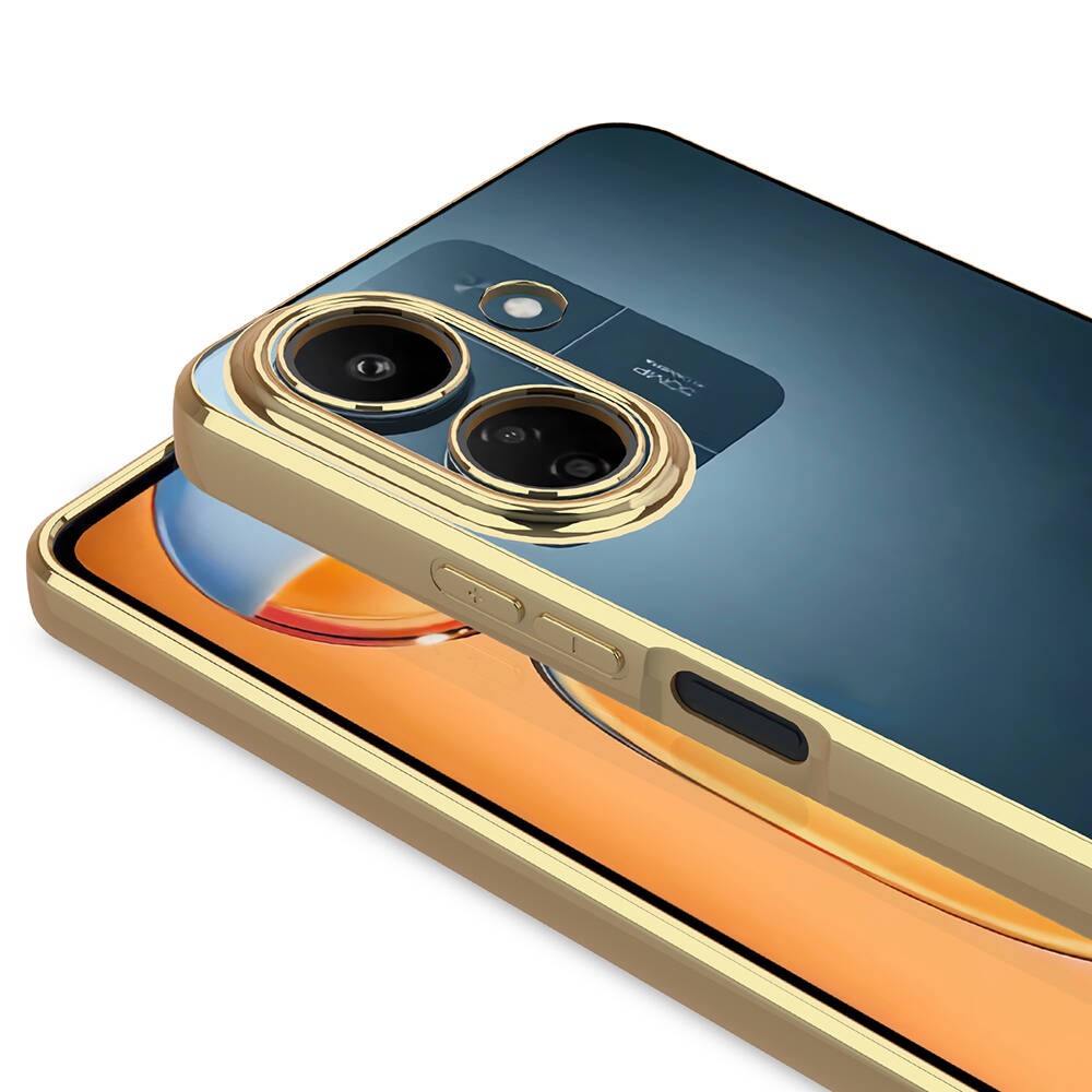 Xiaomi Poco C65 Kamera Korumalı Logo Gösteren Zore Omega Kılıf
