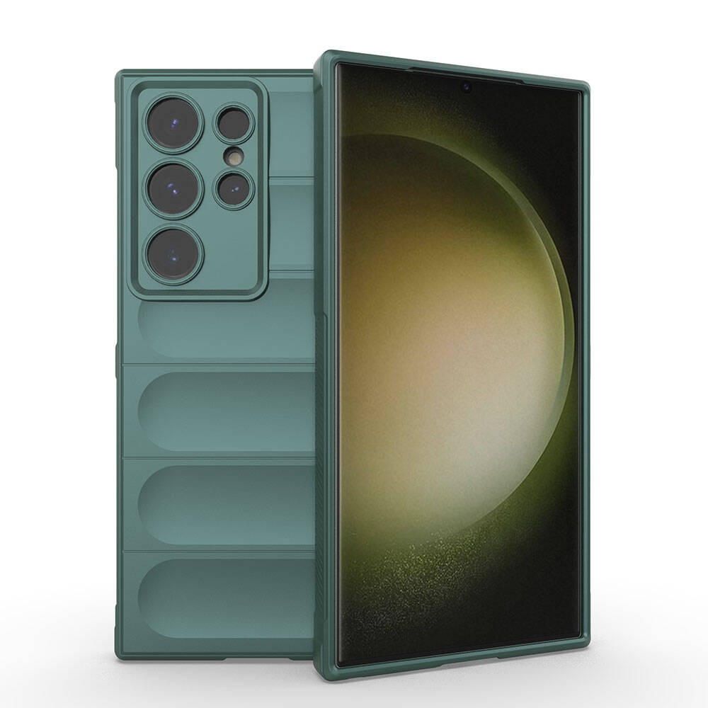 Galaxy S24 Ultra Esnek TPU Oyuklu Arka Yüzey Tasarımlı Zore Etnik Silikon Kılıf