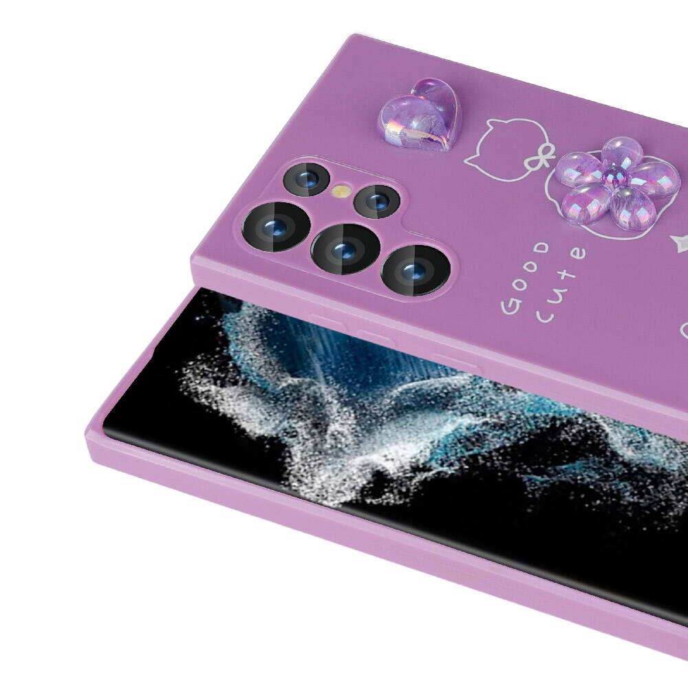 Galaxy S23 Ultra Kabartma Figürlü Parlak Zore Toys Silikon Kılıf