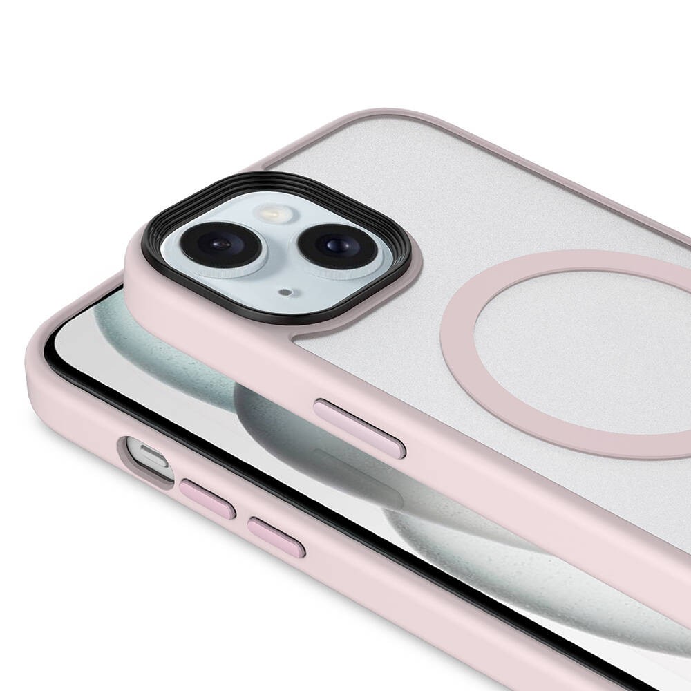 iPhone 14 Kılıf Mat Arka Yüzey Wireless Şarj Özellikli Zore Flet Magsafe Kılıf