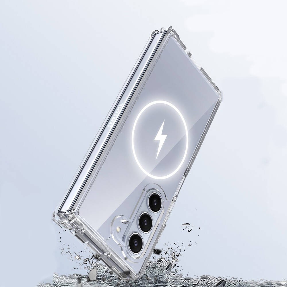 Galaxy Z Fold 6 Magsafe Şarj Özellikli Şeffaf Sert PC Zore Embos