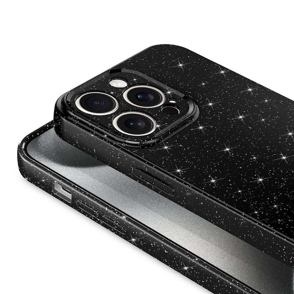 iPhone 15 Pro Max Kamera Korumalı Simli Lüks Zore Koton Kılıf