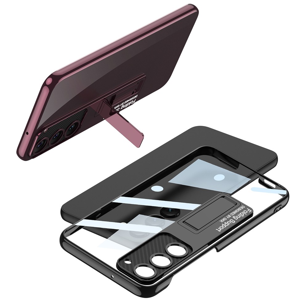 Galaxy S23 Plus Kamera Korumalı Şeffaf Tasarımlı Zore Lego Standlı