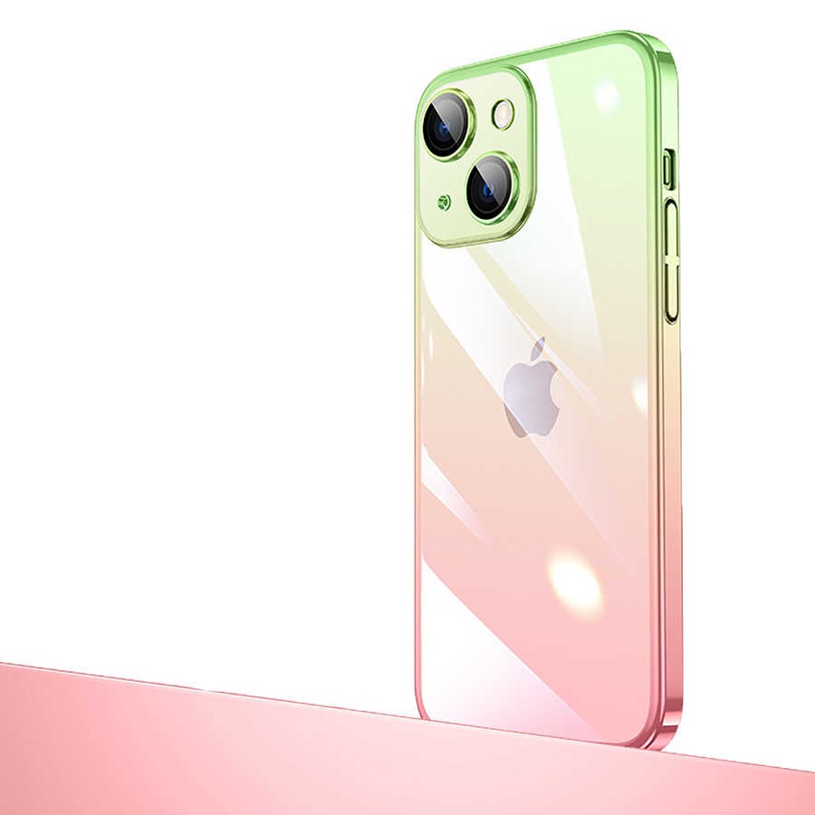 iPhone 14 Parlak Renk Geçişli Kamera Korumalı Zore Senkron