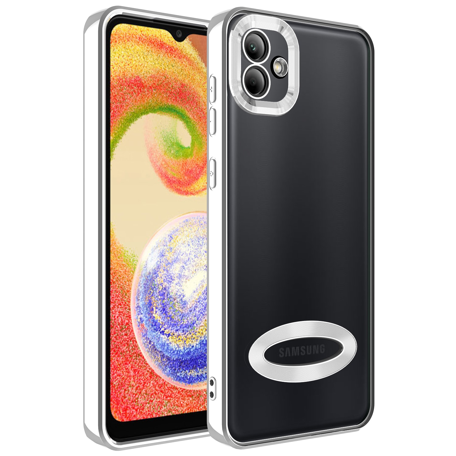 Galaxy A04 Kamera Korumalı Logo Gösteren Zore Omega Kılıf