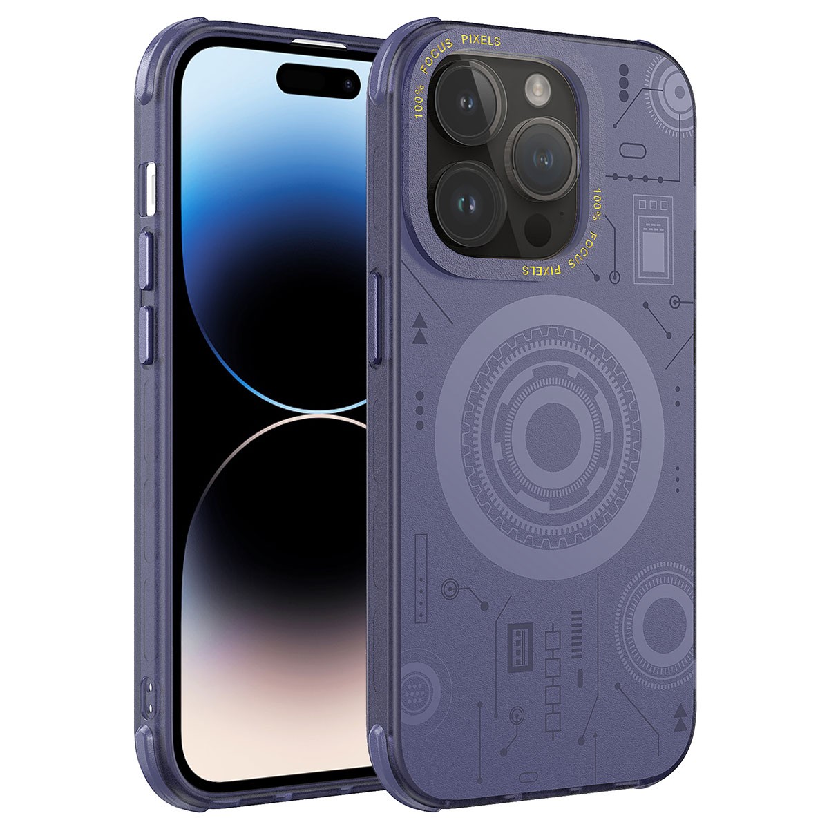 iPhone 14 Pro Max Uyumlu Zore Wireless Şarj Özellikli Desenli Hot Kapak