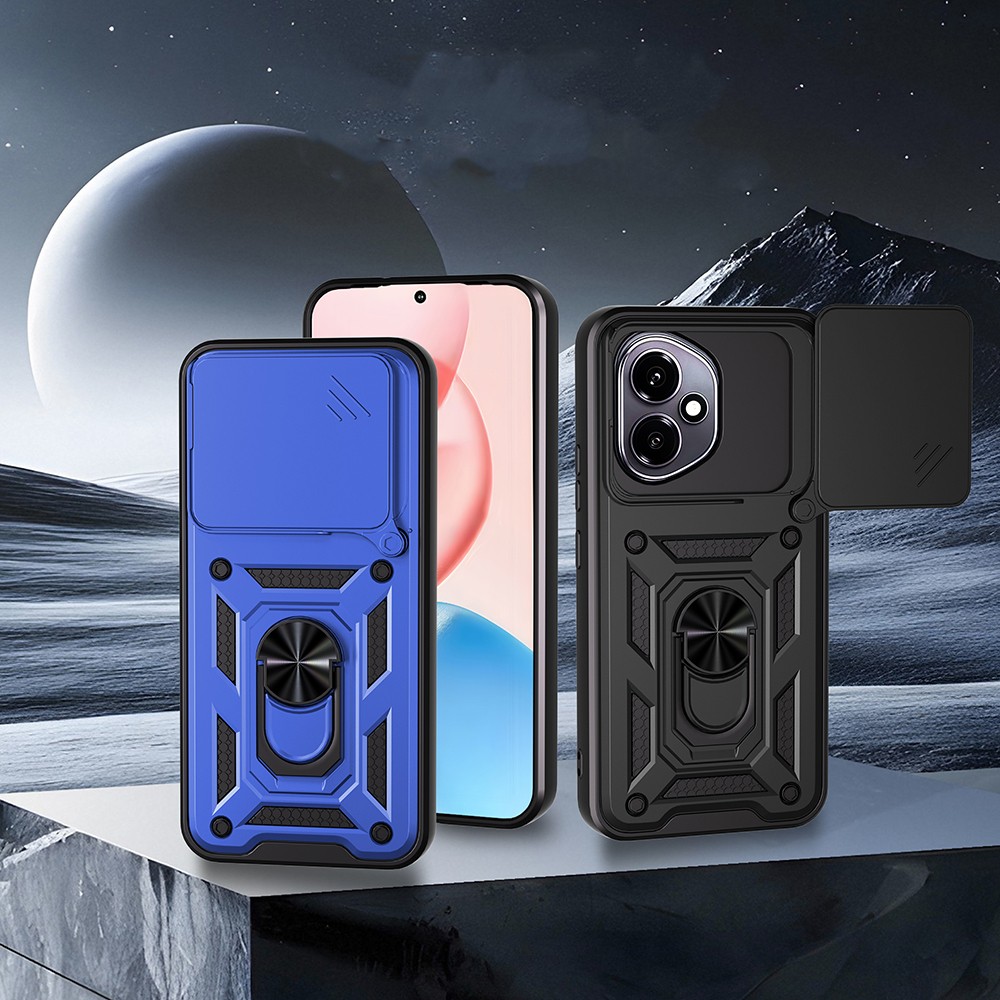 Honor 400 Kılıf Magnetik Standlı Kamera Korumalı Zore Sürgülü Vega Kapak