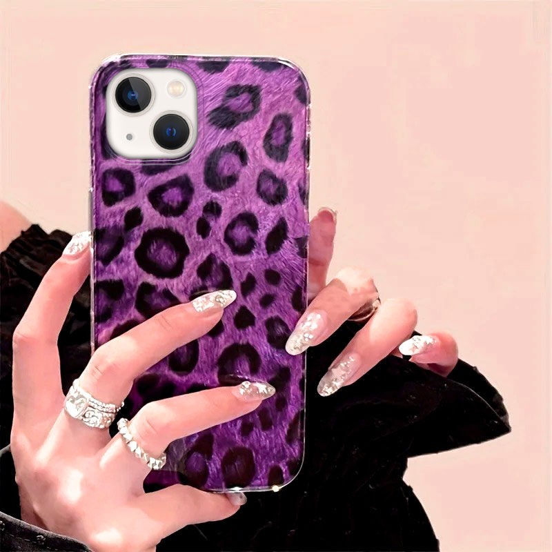 iPhone 13 Uyumlu Leopar Desenli Zebana Luxe Silikon Kılıf