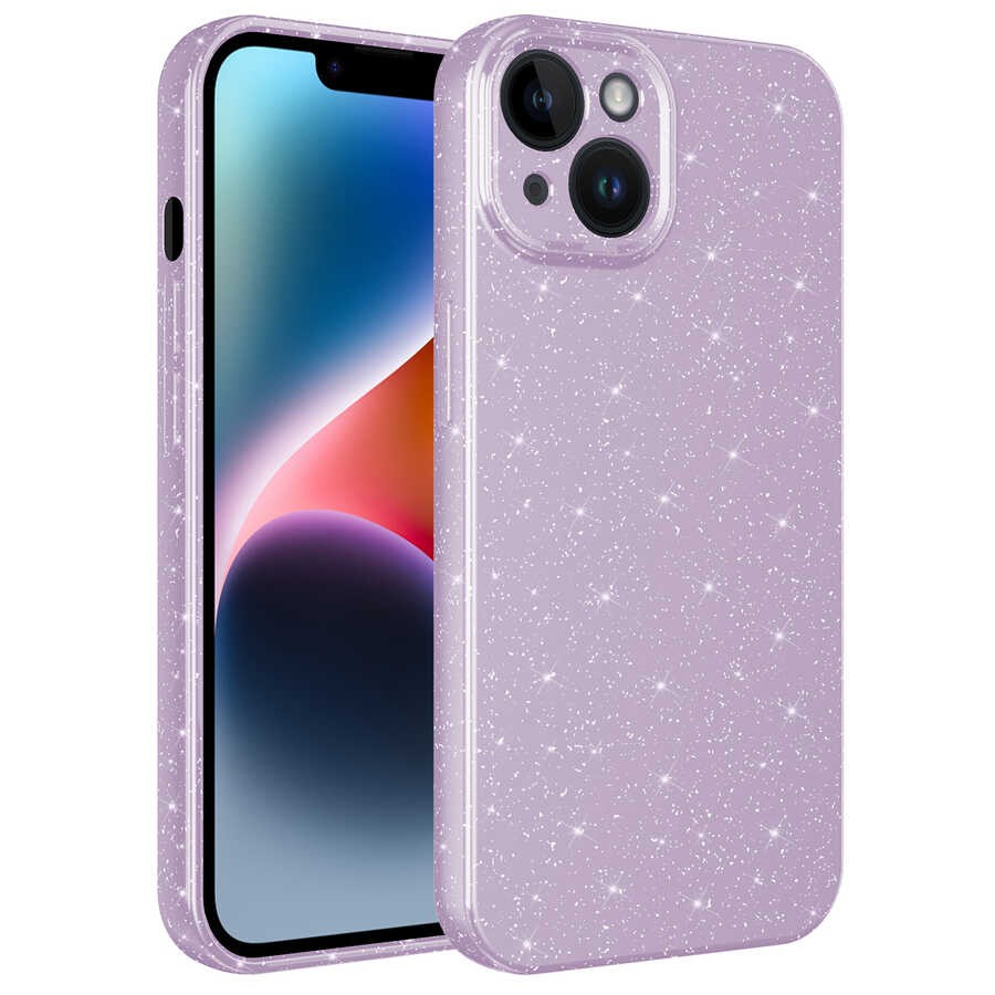 iPhone 13 Kamera Korumalı Simli Lüks Zore Koton Kılıf