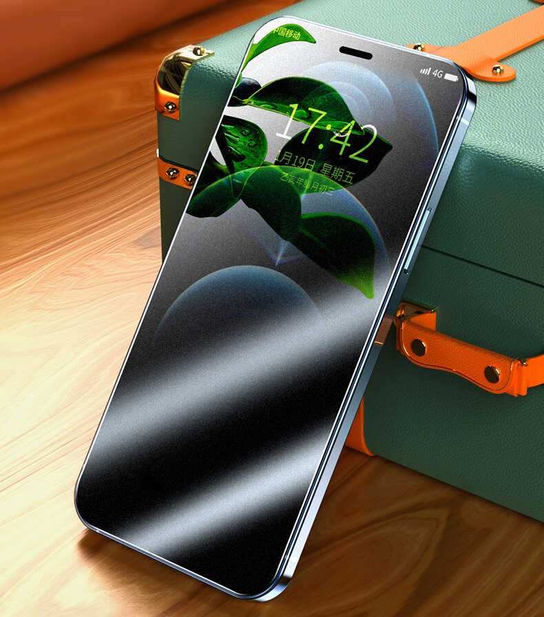 iPhone 14 Plus Zore Fit Hard Mat Privacy Cam Ekran Koruyucu