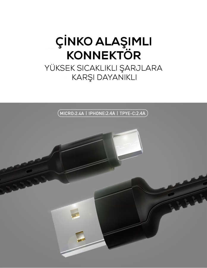 Zore LS63 Type-C Usb Kablo