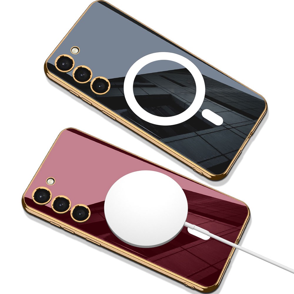 Galaxy S23 Plus Wireless Şarj Özellikli Kenarları Elektroplating Kaplama Aynalı Zore Kent