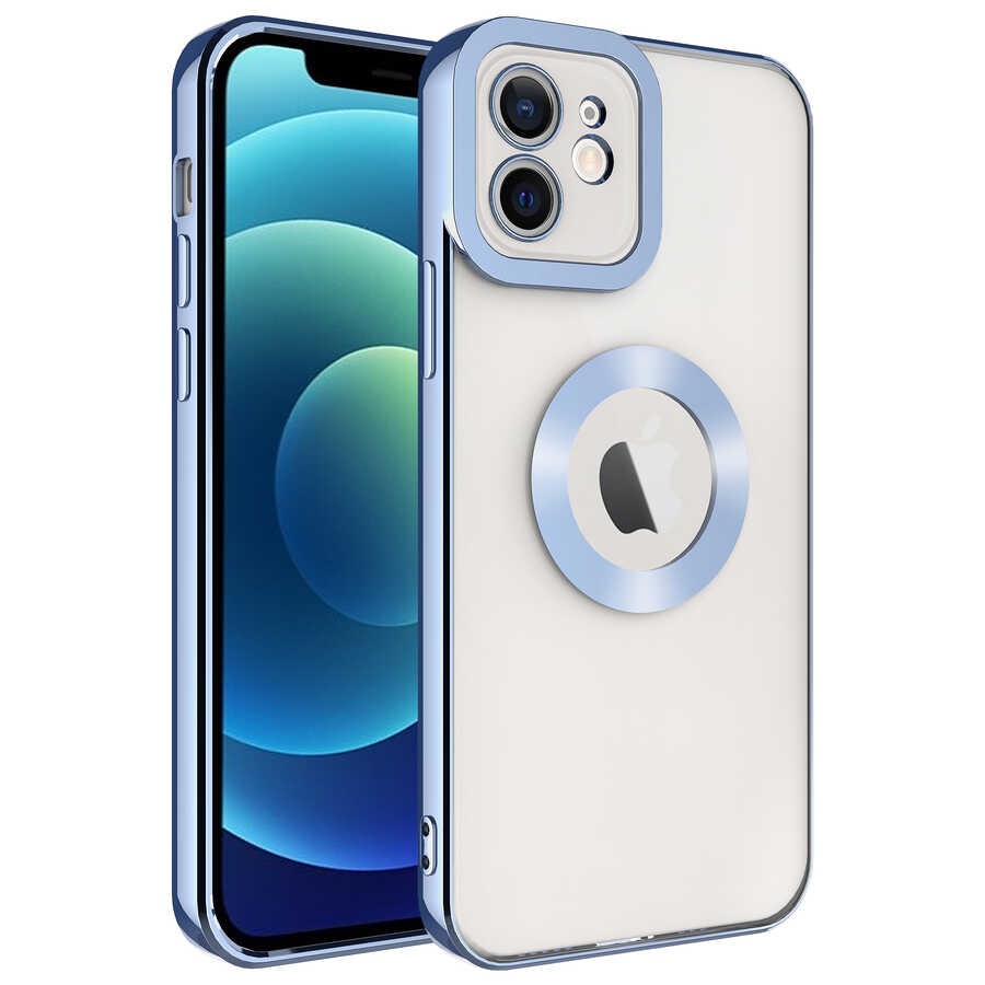 iPhone 12 Kamera Korumalı Logo Gösteren Zore Omega Kılıf