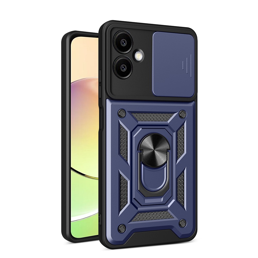 Galaxy A06 Kılıf Magnetik Standlı Kamera Korumalı Zore Sürgülü Vega Kılıf