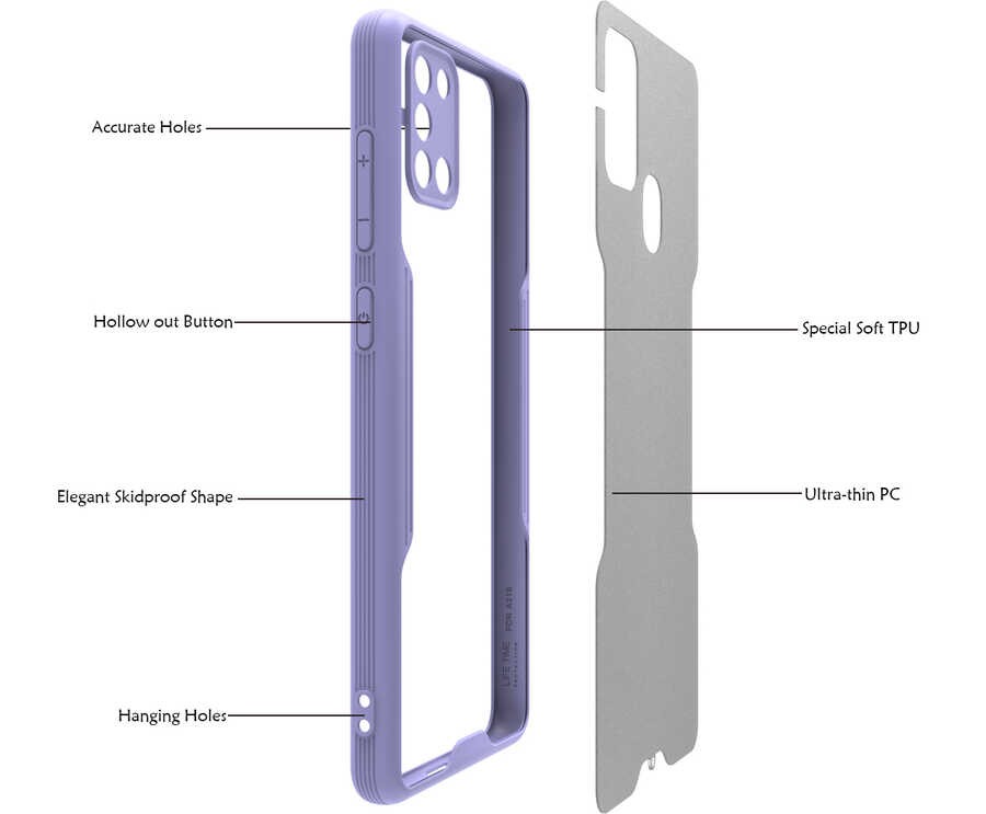 Galaxy A21S Kılıf Zore Parfe Kılıf