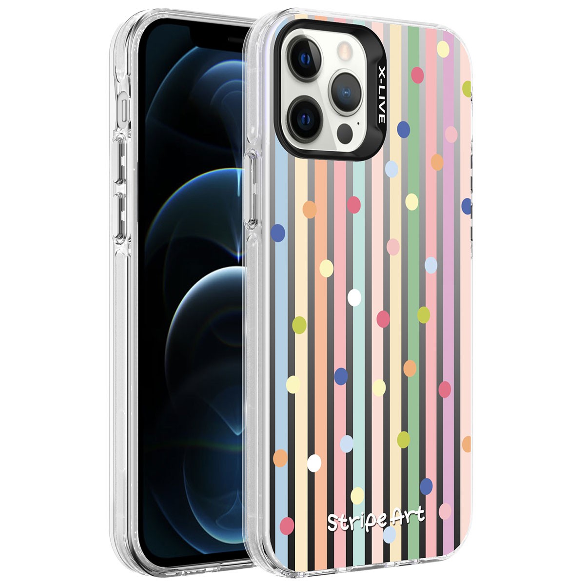 iPhone 12 Pro Desenli Zore Silver Sert