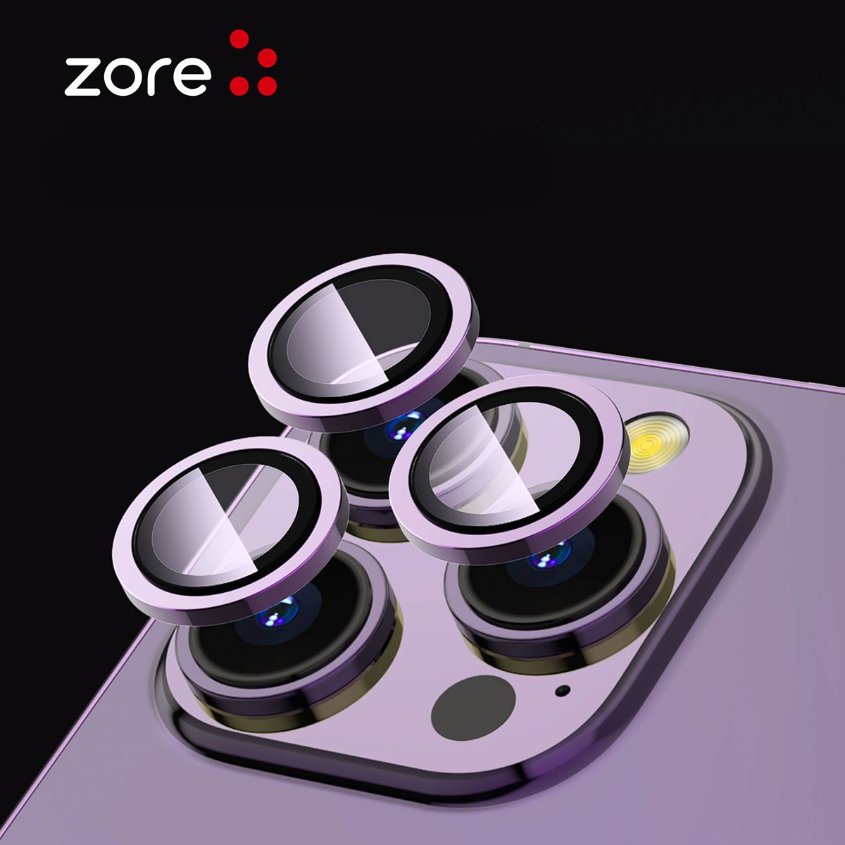 iPhone 15 Pro Zore CL-12 Premium Sapphire Anti-Fingerprint Anti-Reflective Camera Lens Protector