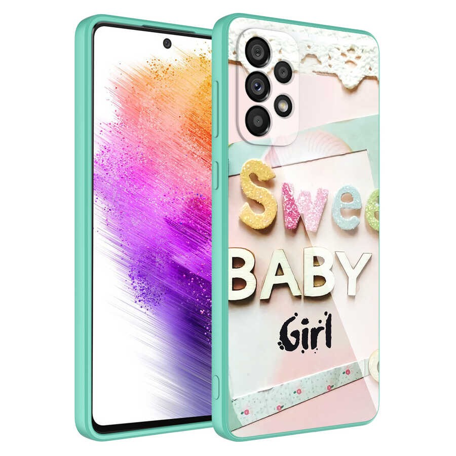 Galaxy A23 Kamera Korumalı Desenli Sert Silikon Zore Epoksi Kılıf