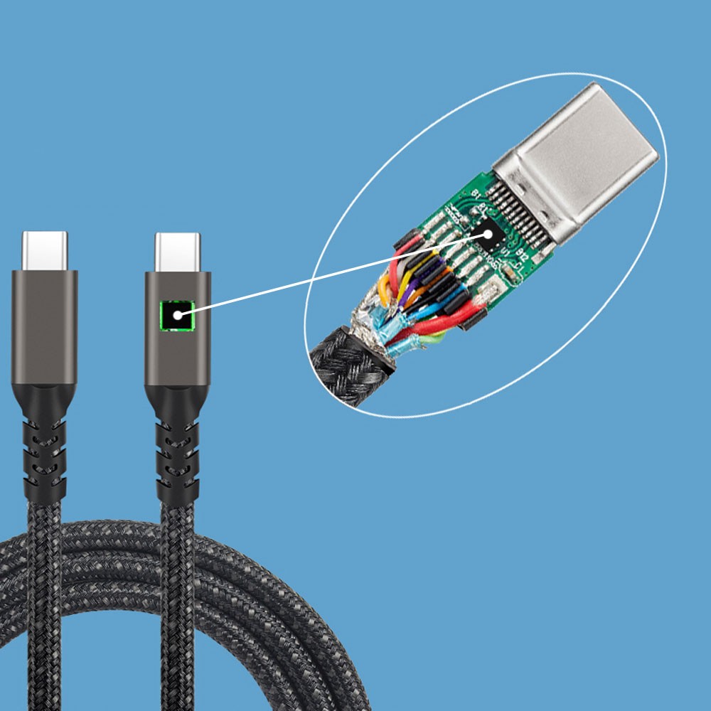 Zore 2nd Generation Type-C to Type-C USB3.2 PD Data Cable 100W 20Gbps 4K@60Hz 0.5 Meter