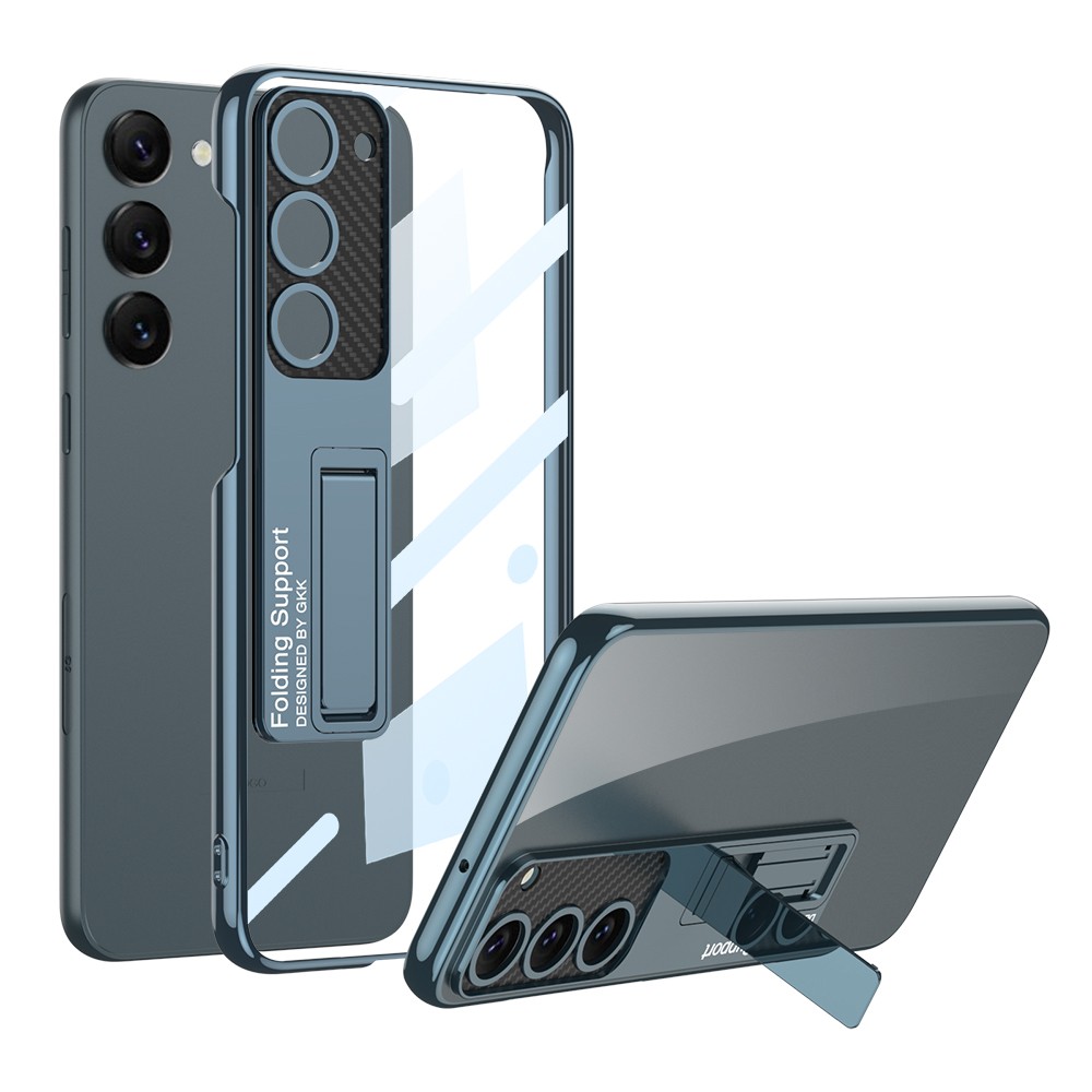 Galaxy S23 Kamera Korumalı Şeffaf Tasarımlı Zore Lego Standlı