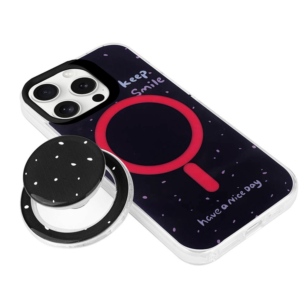 iPhone 15 Pro Magsafe Şarj Özellikli Tak-Çıkar Pop Soketli Zore Tiktok